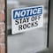 Signmission Stay Off Rocks, 7 in W x Rectangle, Vinyl Decal OS-2PACK-NS-D-57-L-18437 - alternate 6